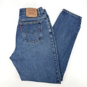 Vintage Levis 550 Jeans Womens 16 Long Blue Relaxed Fit Tapered Y2K 2002 34x32